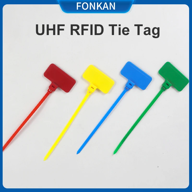 UHF RFID Tag Reusable Cable Tie ABS Anti-metal Long Range RFID Passive tag for Logistics Management  UHF Tie Tag