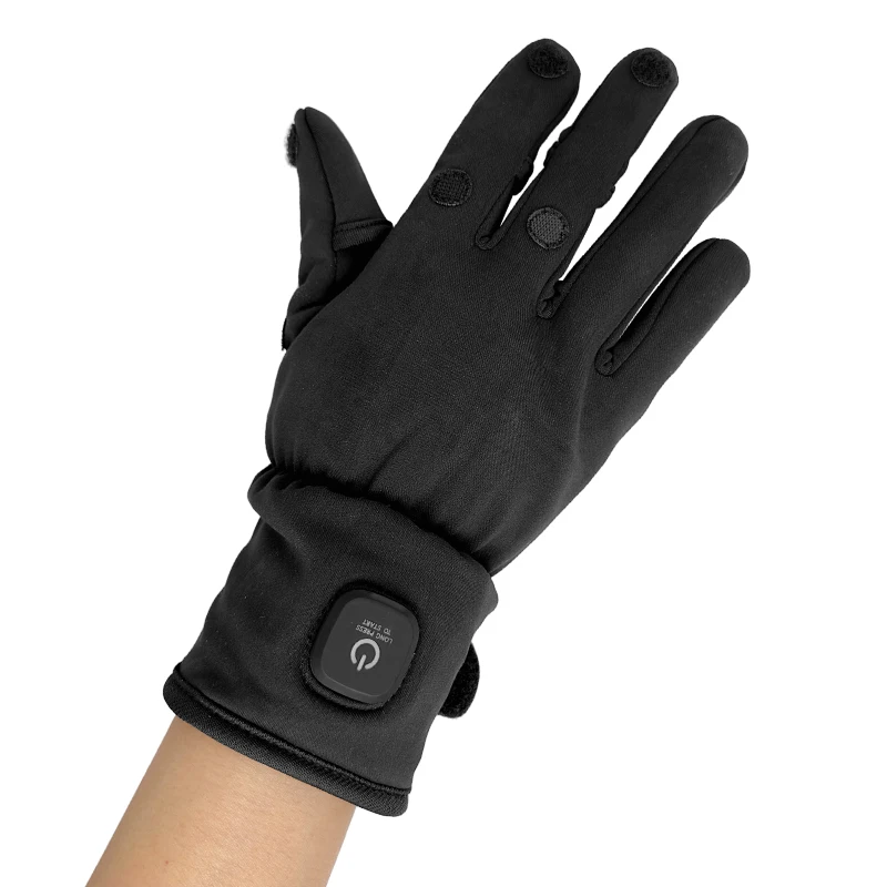 Flip-Cover Heating Gloves,USB Rechargeable Electric Half Finger Gloves with Convertible Finger Caps for Work & Cycling
