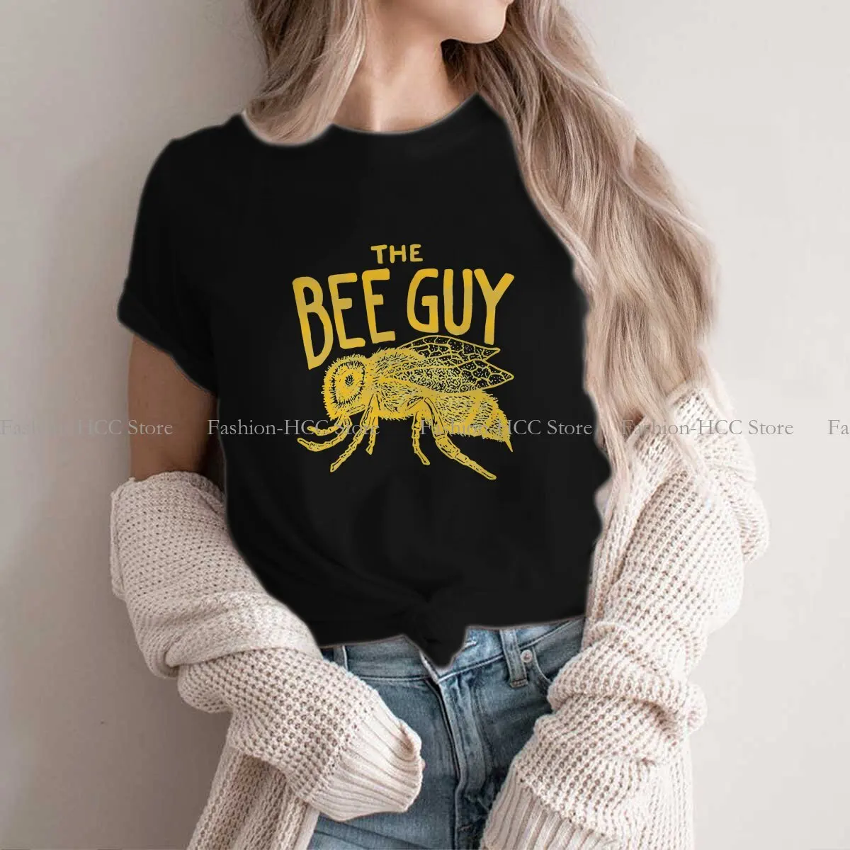 

Beekeeper The Bee Guy Bee Lover Casual Polyester TShirt Bee Creative Streetwear Leisure T Shirt Women