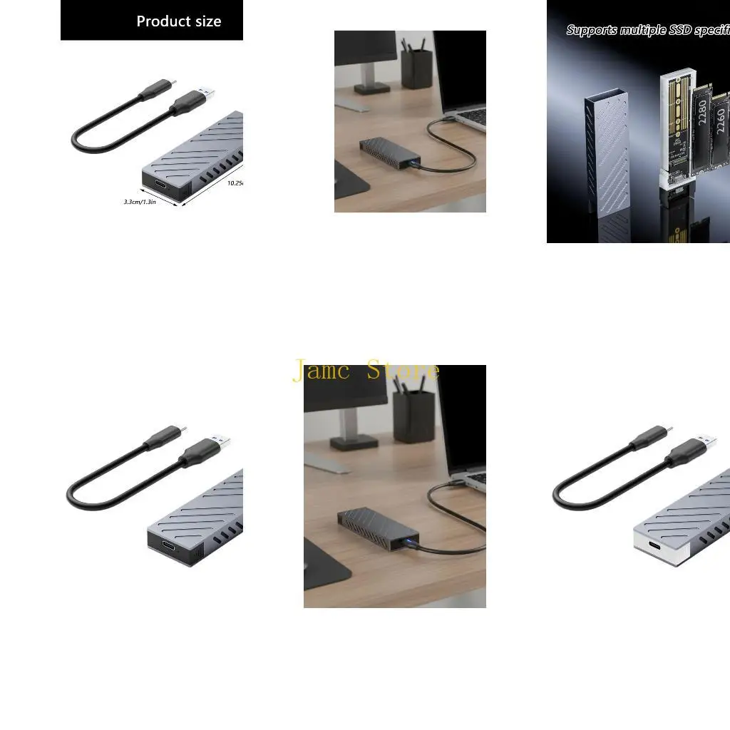 

LX0B 10Gbps M.2 NVME Mobile Box Externally Hard Drive Case Enclosure Box Externally