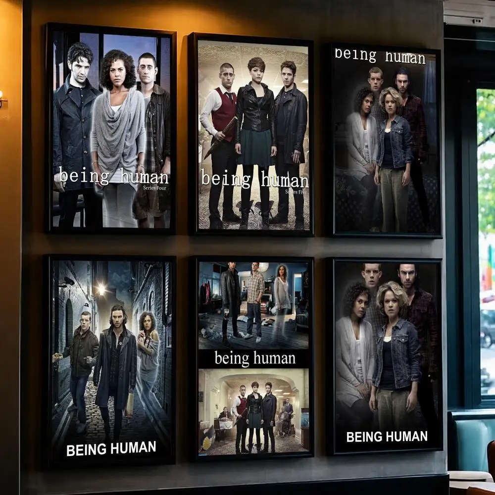 tv series B-Being Human-N Poster Removable Wall Sticker for Home Cafe Bar Office Interior Decor