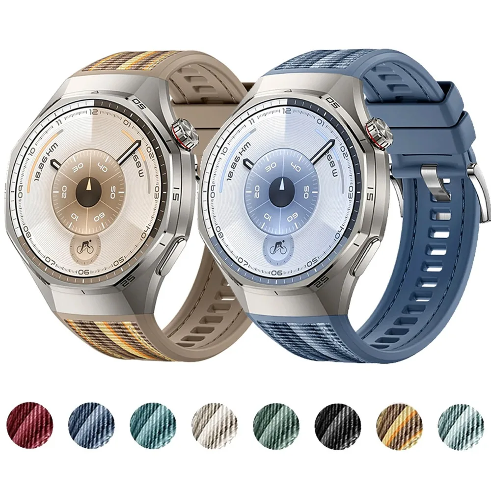 Nylon Gewebtes Silikonarmband für Huawei Watch GT6 Pro 46mm Sport Komfortables Armband Huawei Watch GT6 Pro Zubehör Armreif