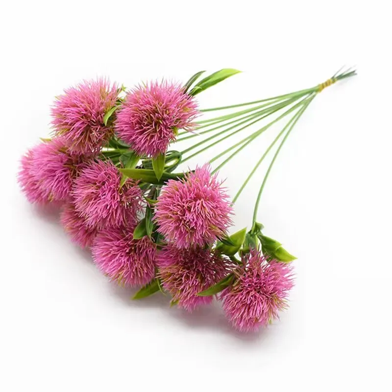 

Artificial dandelion fake flower plant plastic fake flower ball chrysanthemum ball indoor home garden bedroom floral decoration