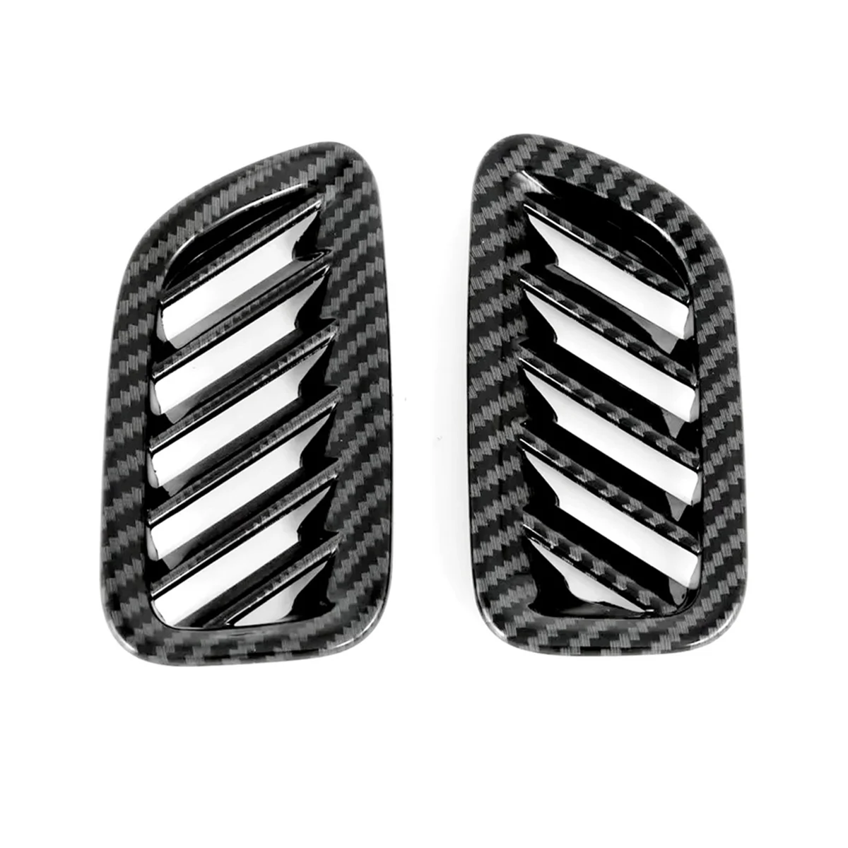 

For Hyundai Palisade 2022 2023 Car Dashboard Side Air Vent Cover AC Outlet Trim Sticker Accessories ABS Carbon Fiber