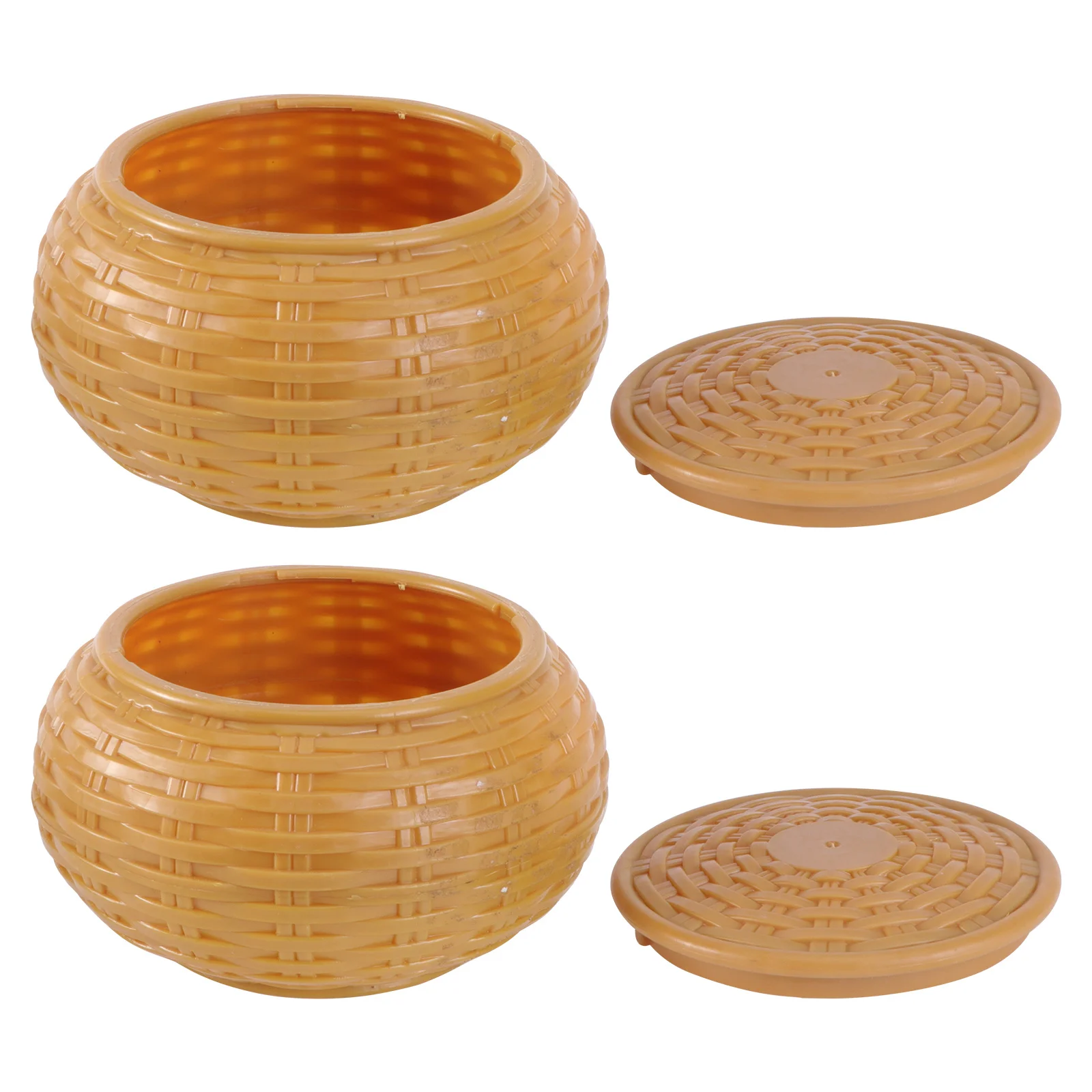 

2Pcs Go Chess Pieces Set Wooden Storage Jar Handmade Polished Wood Durable Container for Candy Chess Stones Storage