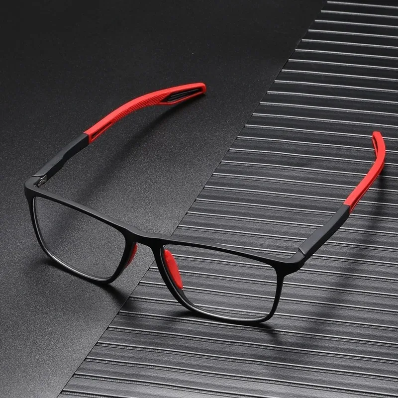 Unisex Blaulicht-blockierende Sportbrille, modischer TR90-Rahmen, Nahsicht, Myopie-Brille, transparente Brille für Männer und Frauen – Detail 4