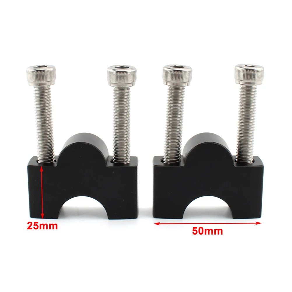 Aluminum Motorcycle Handle Bar Riser Handlebar Mounting Clamp For Kawasaki 250TR ZRX400 ZRX1100 ZRX1200 W400