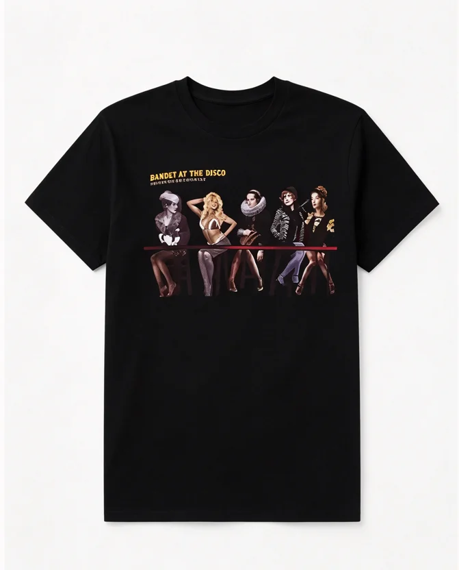 Panic At The Disco A Fever You Can't Sweat Out T-Shirt 2026 New Unisex Cotton Fabric Tee Band Album Portrait Print Rock Short
