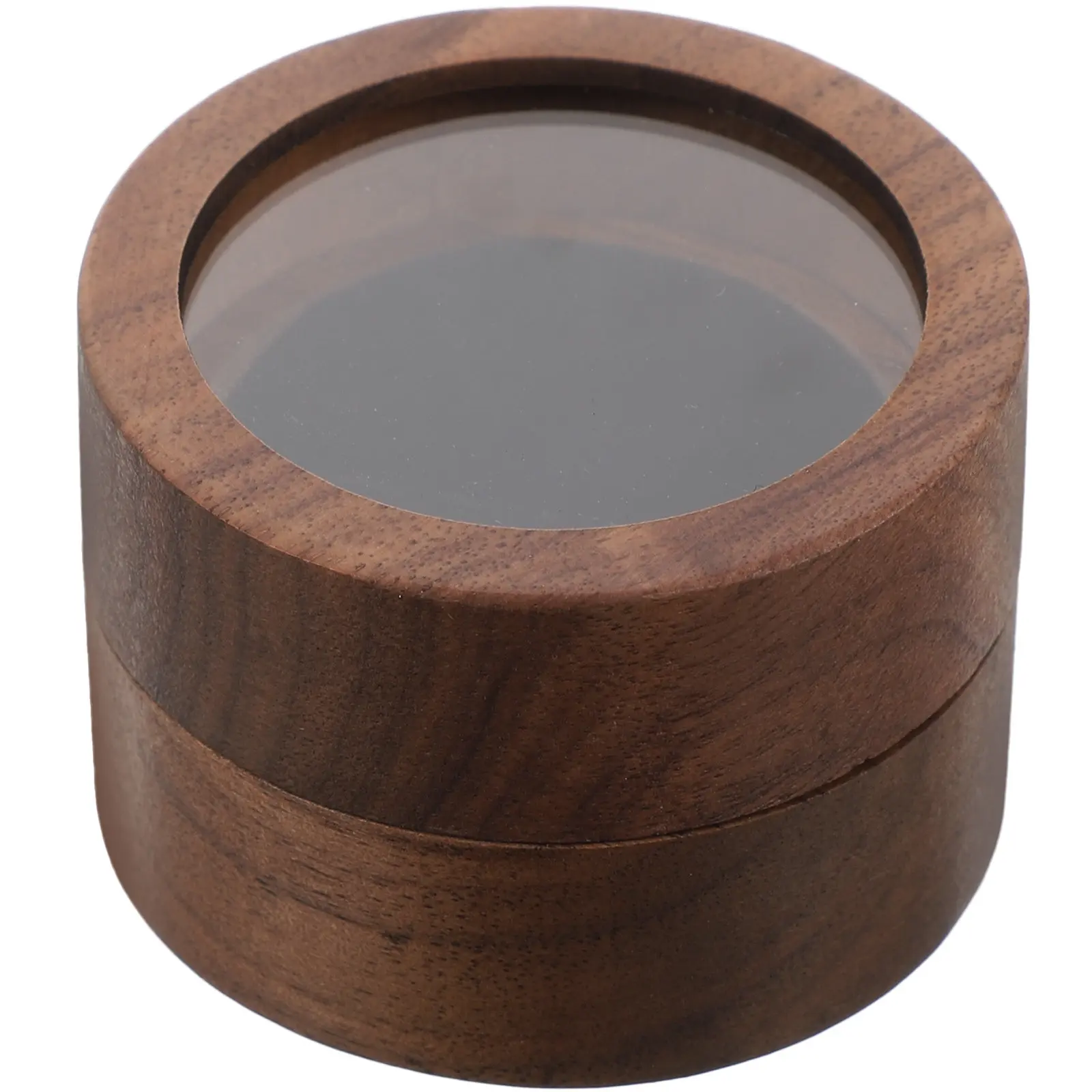 

Круглая деревянная коробочка для колец, для свадьбы, помолвки, предложения руки и сердца, компактный футляр для хранения, романтическая подарочная коробка для украшений, маленькая и легкая.