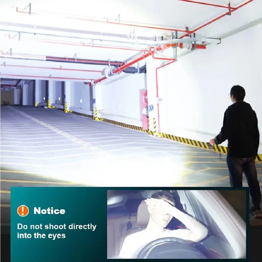 Lanterna mais poderosa 1000W LED recarregável tocha luz 10000mAh lanternas LED de alta potência 5000M lanterna tática de tiro longo