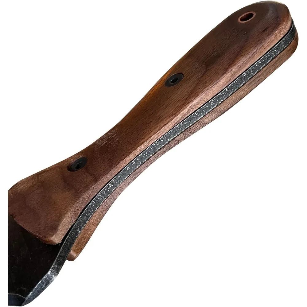 Stainless Steel Hori Hori Gardening Knife with Wood Handle - Multi-Tool for Weeding Digging Planting Measuring