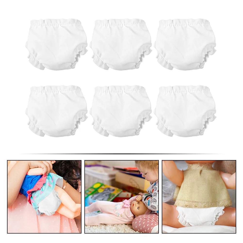 6 uds bragas calzoncillos para ropa bebé pañales de imitación ropa de juguete juguetes para niños juguetes