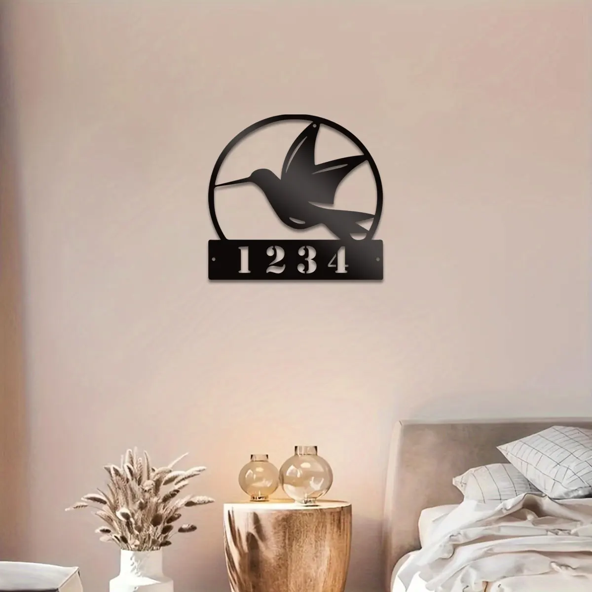 

1pc hummingbird funny Customized Text Metal Wall Signs Iron Wall Plaque For Wall Decor