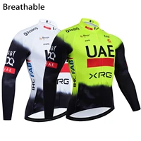 Nueva Ropa de Ciclismo del equipo de los Emiratos Árabes Unidos, Jersey de Ciclismo de manga larga, Maillot de bicicleta de carretera de verano, Ropa de Ciclismo, camiseta transpirable para bicicleta