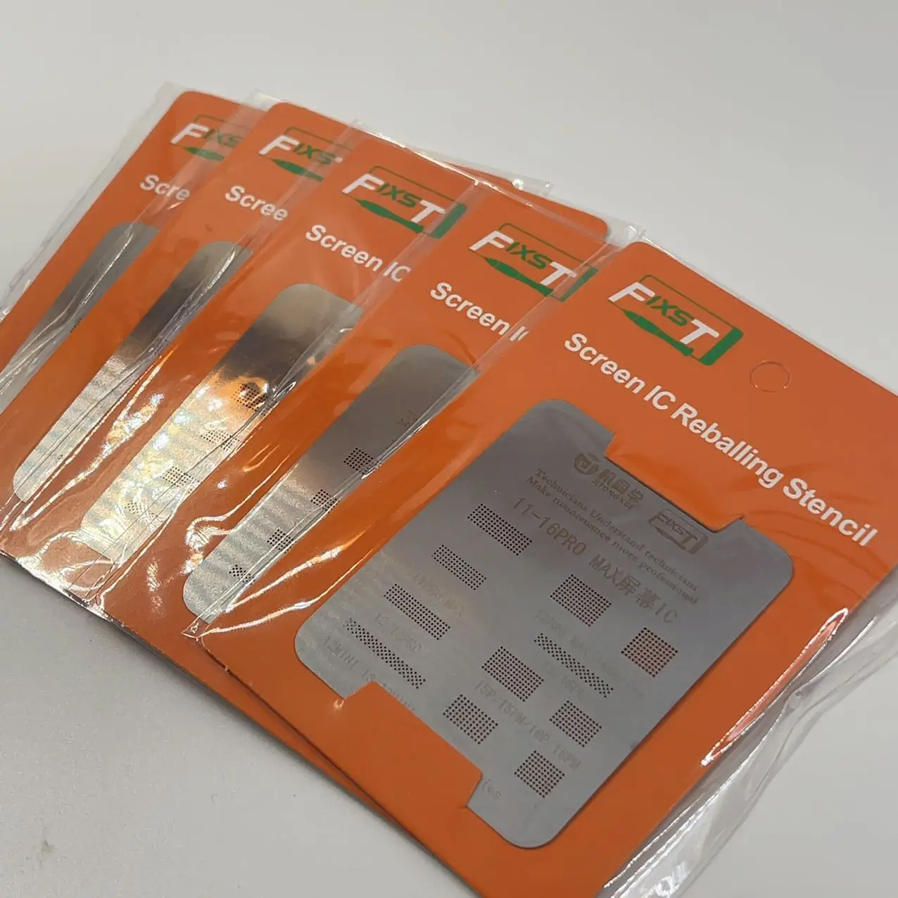 

5PCS 11-16 Series Screen IC Reballing Stencil Solve The Pop-up Problem After Changing The Screen