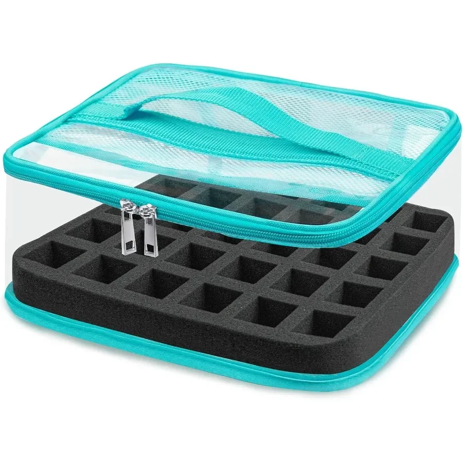 

Portable and Compact Nail Polish Organizer Case with 30 Bottle Capacity for Efficient Storage and Display of Nail Supplies Idea