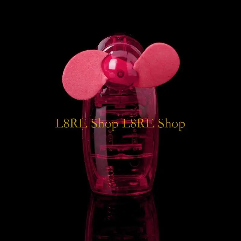 L8RE MINI MINI POCKED مروحة بارد يدوي يدوي ممسك بطارية سفر سفر.