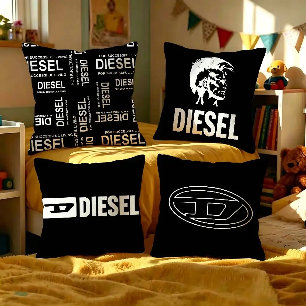 D-DIESEL Logo pillow cover sofa cushion cover home room decoration children gift