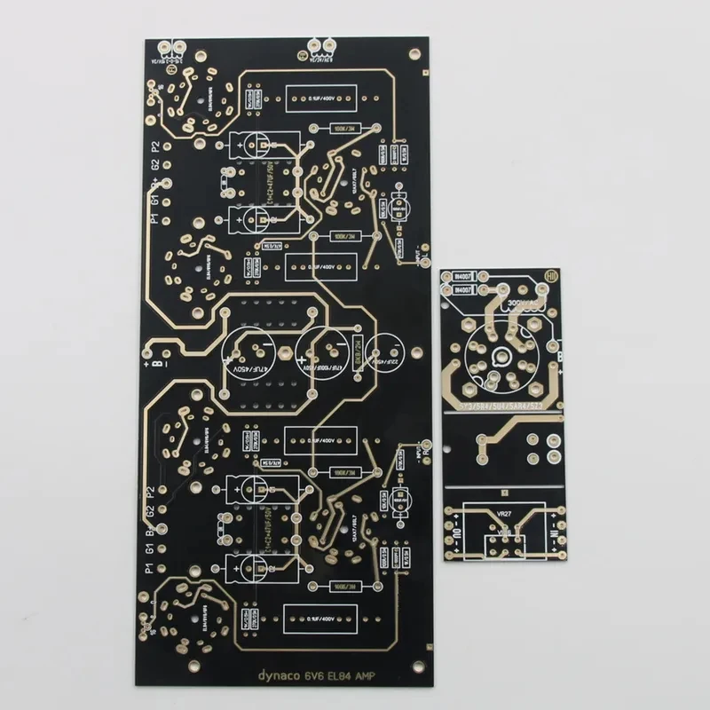HiFi 1PC 6V6 / EL84 Gold-Plated Vacuum Tube Amplifier Board Stereo Auido Amp PCB Refer DYNACO Circuit