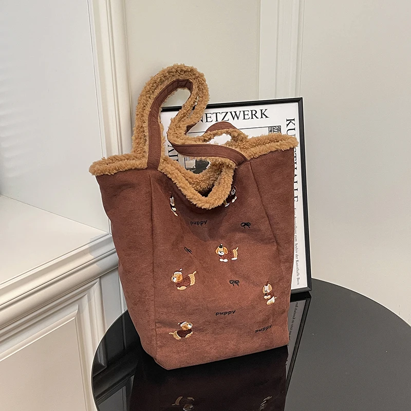 

Soft Mouton Lamb Suede Shoulder Bag for Women, Cozy & Stylish Fall Winter Hobo Purse, Lightweight Casual Commuting Crossbody Bag