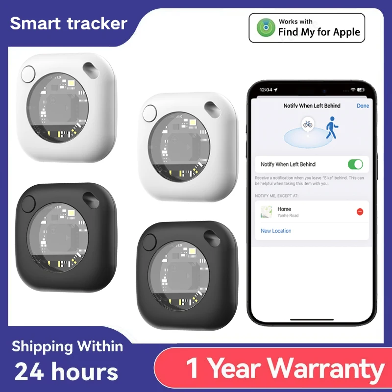 

Timethinker Tracker GPS Locator with Find My APP for Apple Smart Bluetooth Anti Lose Reminder Children Luggage Pet Bags Key iTag