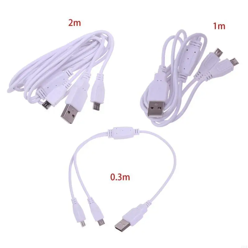 103F 2 in 1 Micro USB Cable Dual Micro USB to USB 2.0 Connector Charging Cable