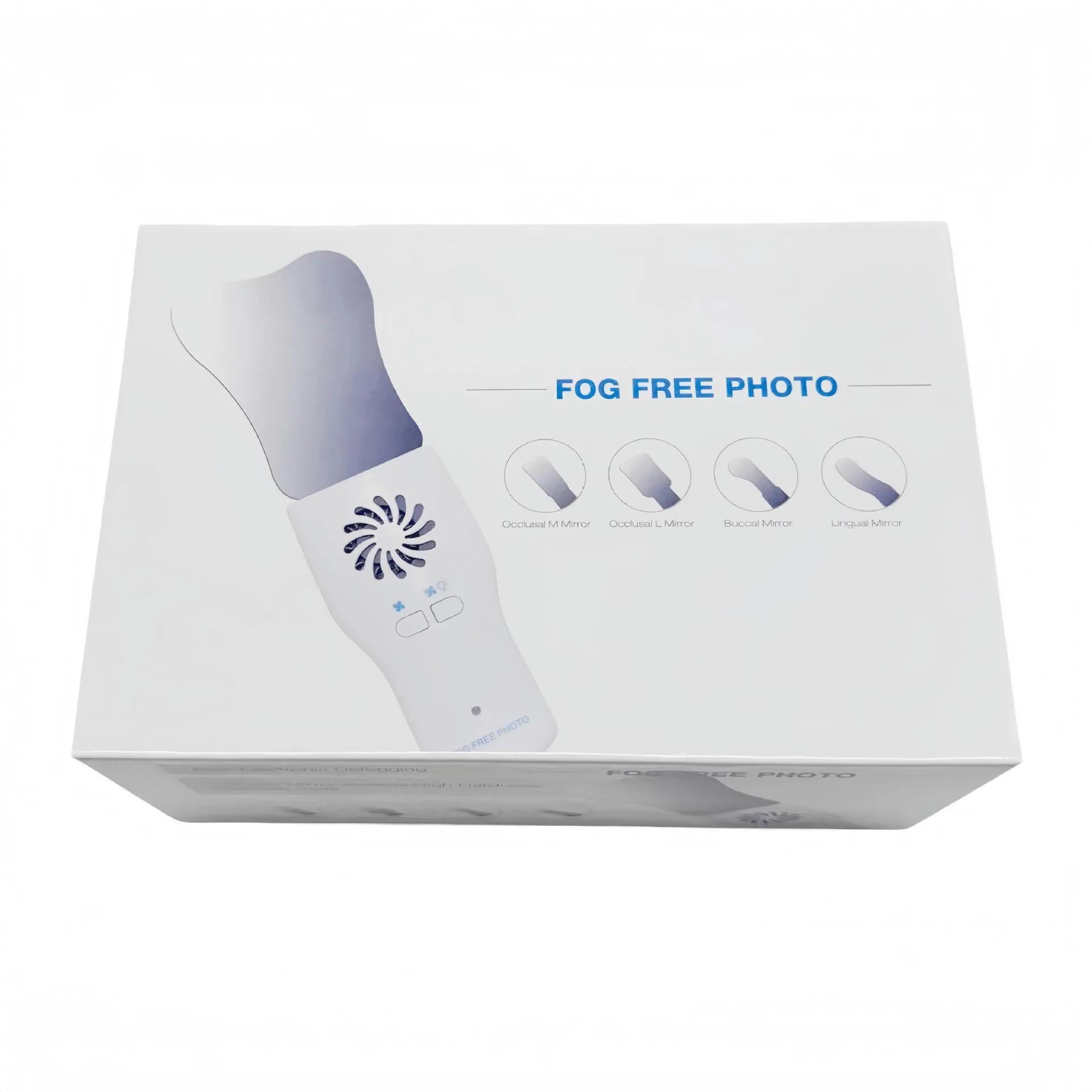 Dentals Orthodontic Oral Reflector Anti-fog LED Lighting Stainless Steel Double Sided Mirror
