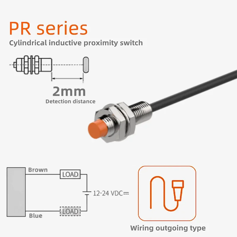 Proximity switch photoelectric sensor M08 PR08-2DN PR08-2DN2 PR08-2DP PR08-2DP2 PRT08-2DO PRT08-2DC Non-flush type