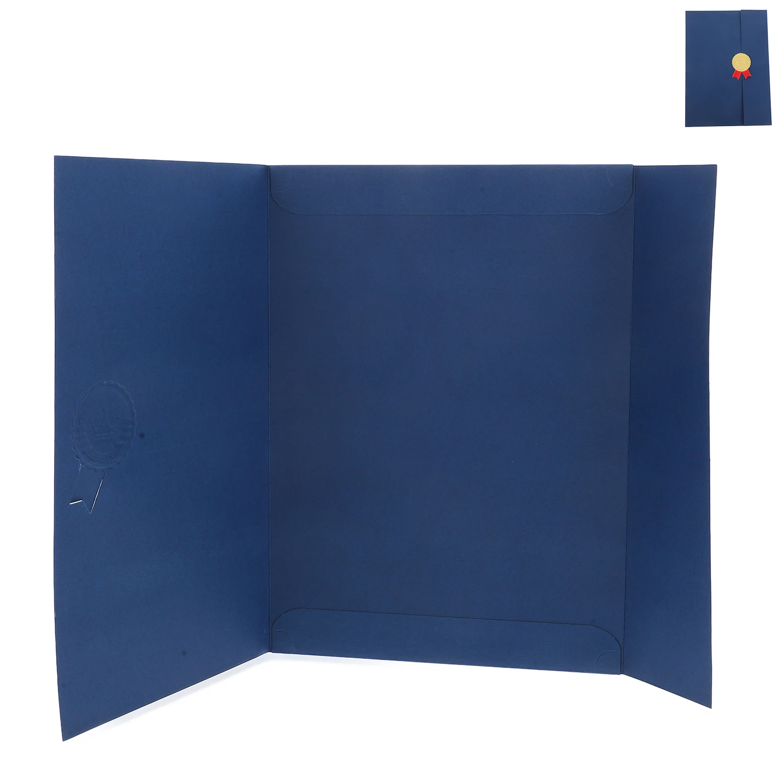 

Tri Fold Certificate Holders Elegant Gold Foil Graduation Diploma Covers Award Certificates Document Folders Protection Folder