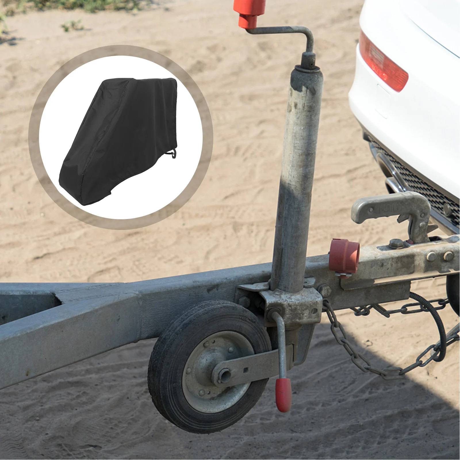 

Universal Windproof Tow Hitch For Rv Trailers Oxford Cloth Hitch Protector Debris Proof Heavy Duty Easy Install Receiver Cover