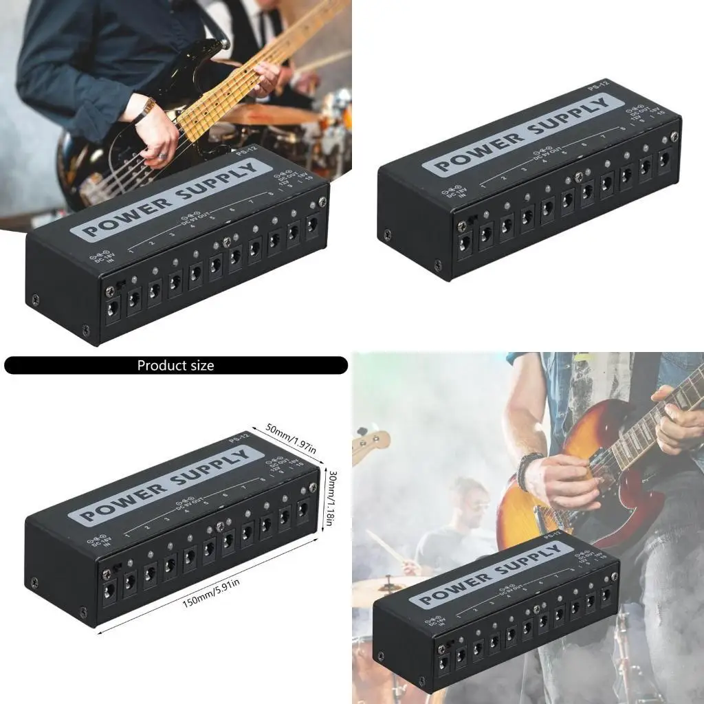 27RA Multiple Voltages Guitar Pedals Power Sources 9V12V18VOutput Pedals Power Supply