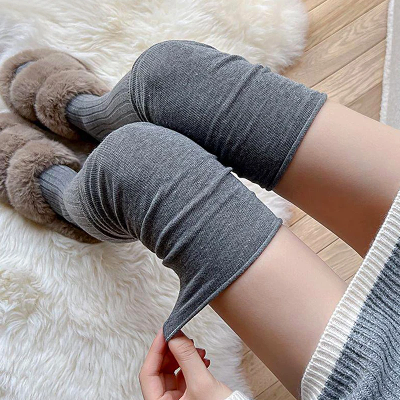 Splicing Women Over The Knee Long Socks Autumn Winter Stretchy Casual Student Warm Jk Stockings Fashion Thermal High Stocking