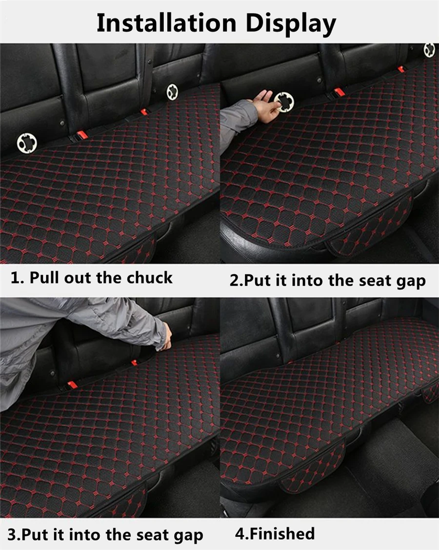 SJ 3pcs Linen Fabric Universal Car Seat Covers Cushion Front & Rear Mats For ChangAN Alsvin V3 V5 V7 CS35 CS55 CS75 Plus CS85