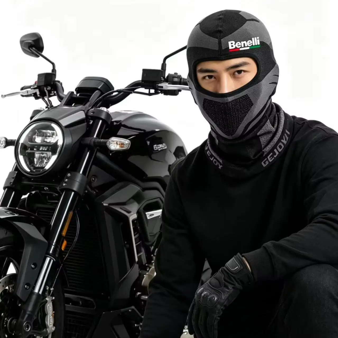 For Benelli TRK 702, TRK 552, TRK 502 & Leoncino 500 – Warm Full Face Mask, Windproof Motorcycle Headgear for Winter Riding