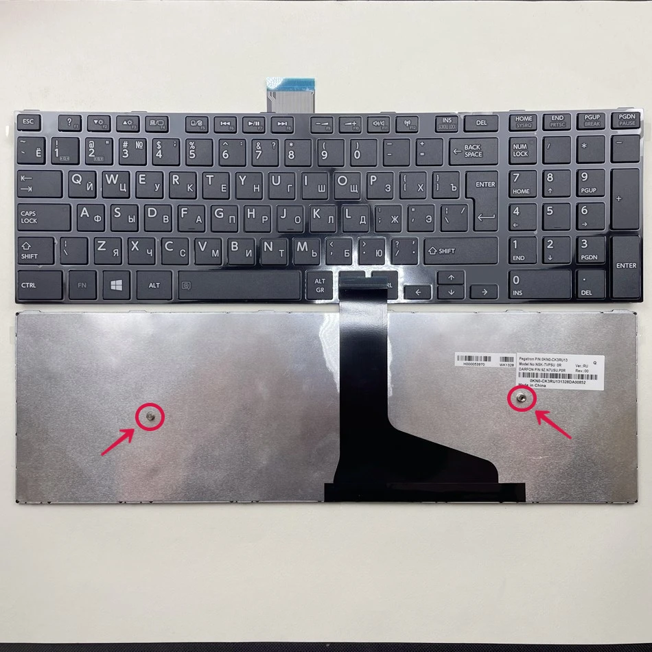 

Russian Laptop Keyboard For Toshiba Satellite C50D C50-A506 C50-A C50D-A C55 C55T C55D C55-A C55D-A Black RU Layout