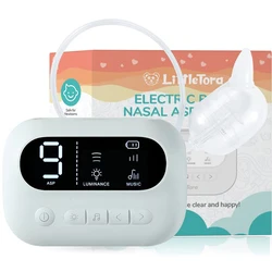 Baby Nasal Aspirator Electric Nose Cleaner with Built-In Music & Night Light Rechargeable Nose Booger Sucker for Infants Babies