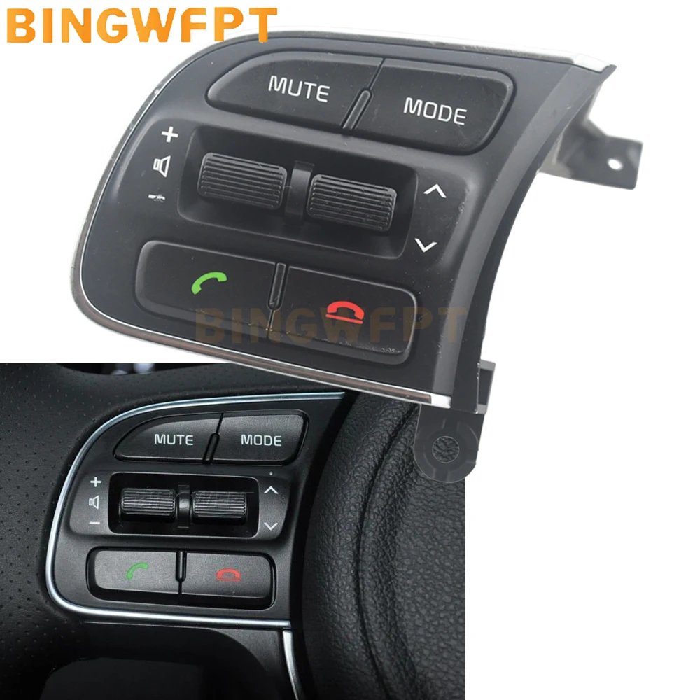 High Quality Steering Wheel Cruise Button Function Menu Audio Volume Adjustment Switch For Kia K5 2016 2018 Car Accessories