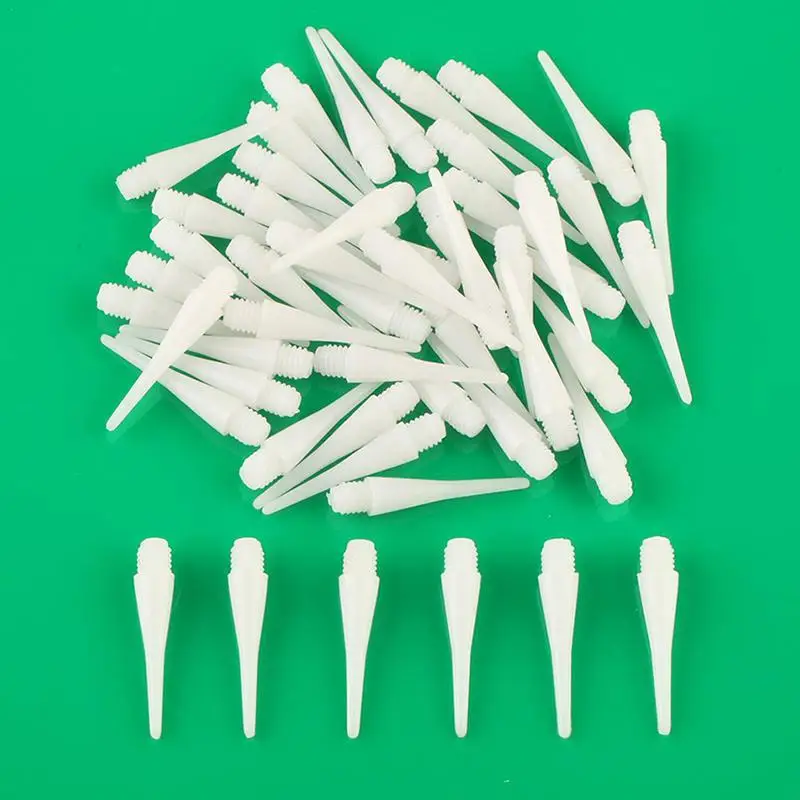 50PCS Soft Plastic Tips Points Needle Replacement White Parts New Safety Plastic Head Accessories