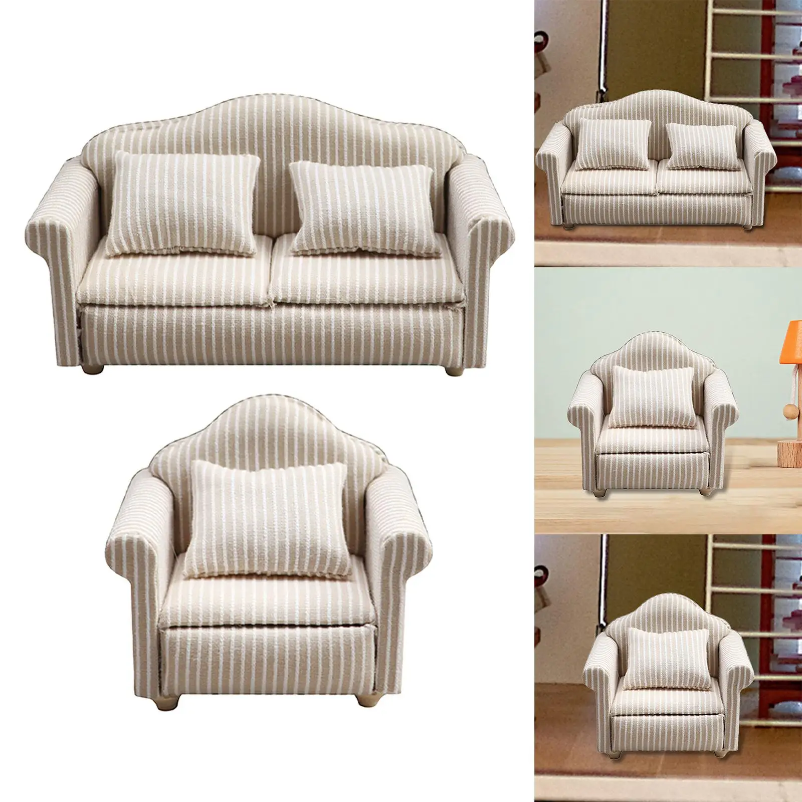 Dollhouse Sofa Miniature recliner Furniture Accessories Simulation Home Decor