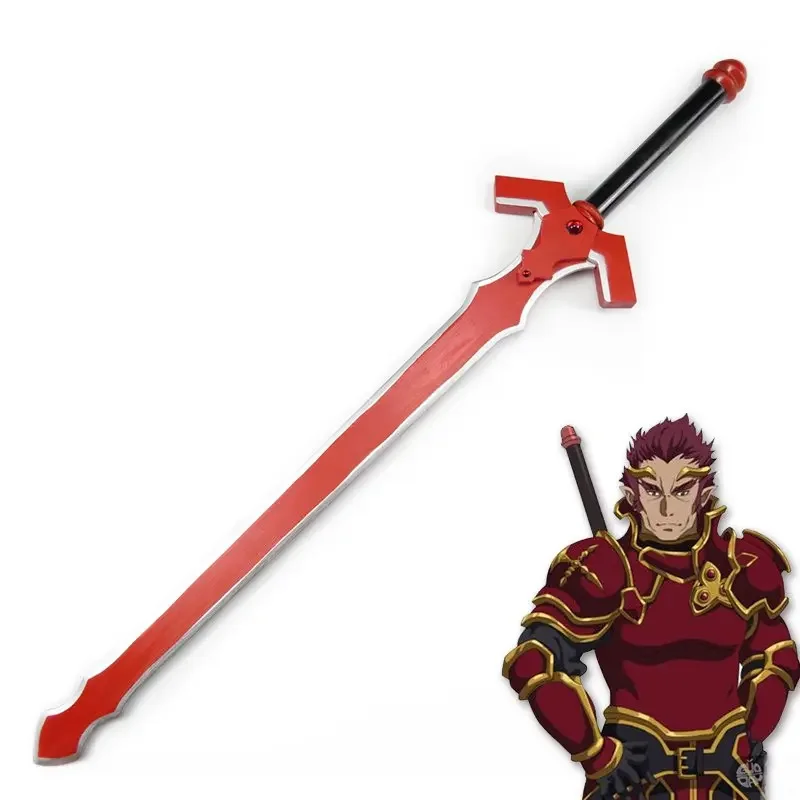 

Anime Sword Art Online Alfheim ALO General Eugene's Demonic Gram Sword Red Wooden Swords Cosplay Props