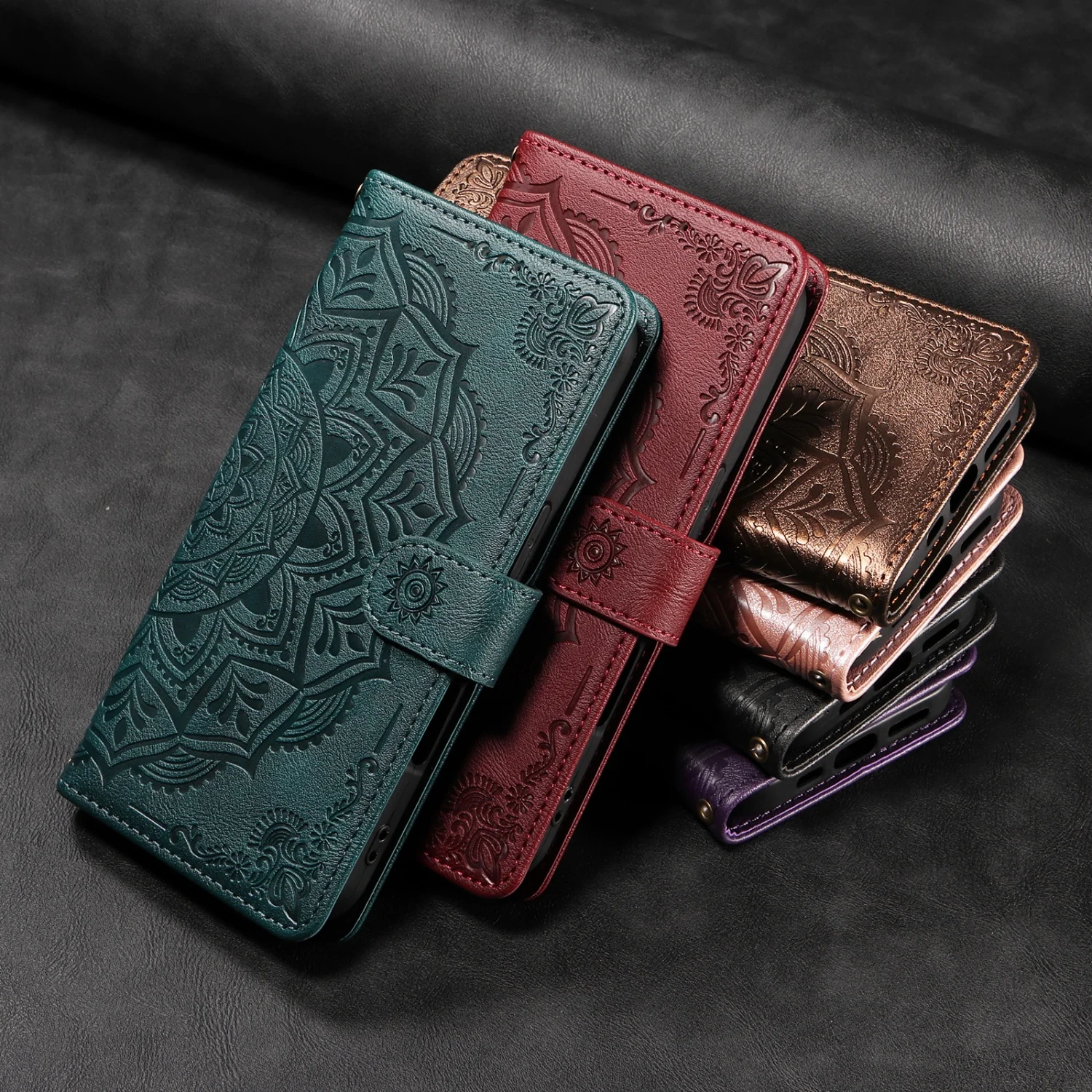 PU Leather Flip Case For Samsung Galaxy A14 A24 A54 A15 A25 A35 A55 A16 A26 A36 A56 A17 A37 A57 A13 A23 A33 A53 A73 Wallet Cover