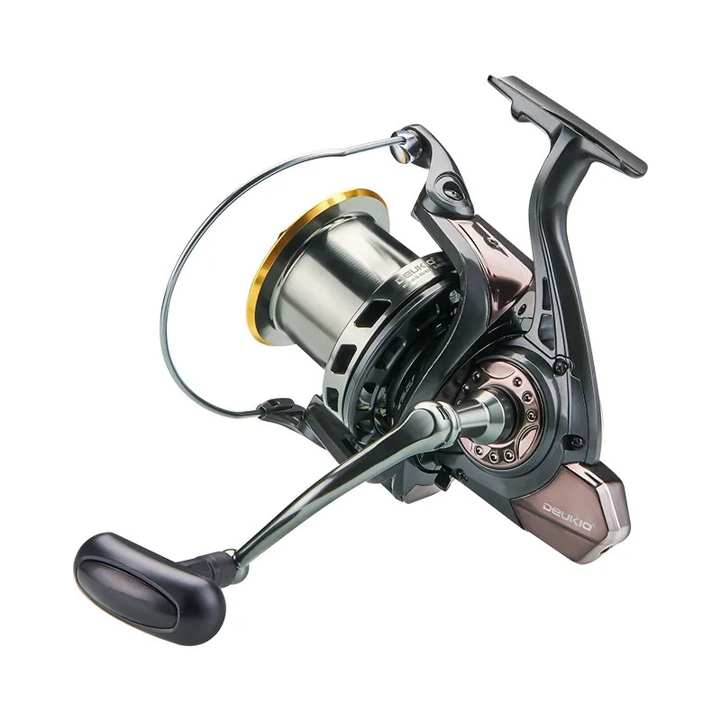 

DEUKIO Long Cast Fishing Reel KA10000 Metal Spinning reel Max drag 15kg Saltwater Spool Outdoor Anchor Fish Spool