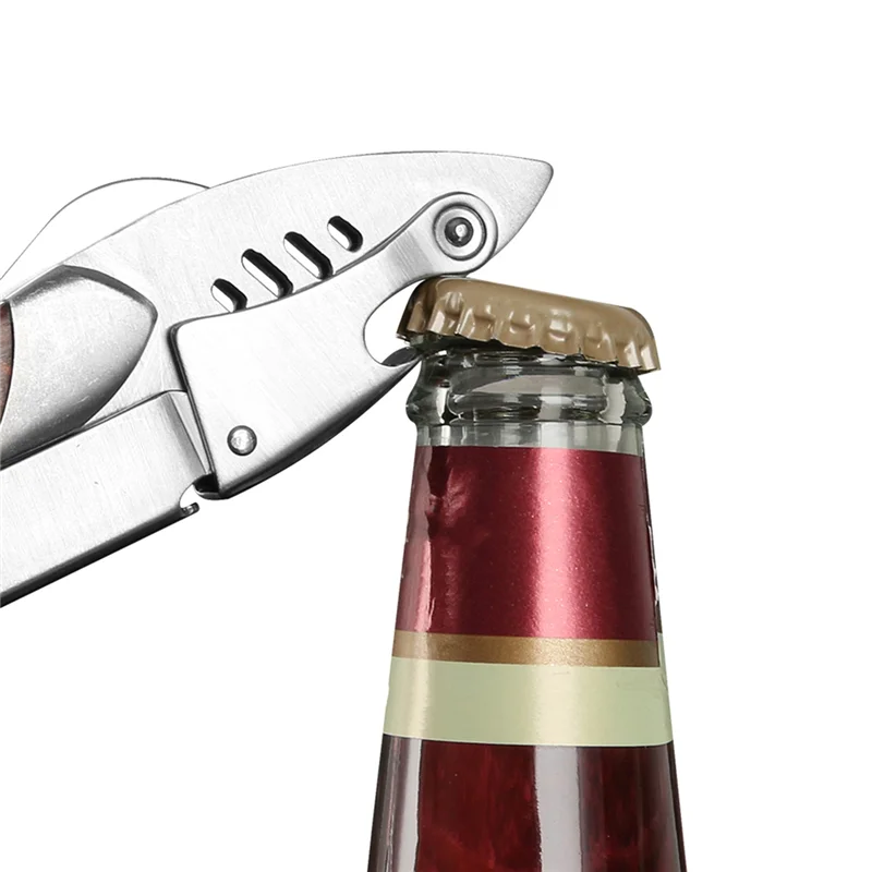 

Shark Home Decor Wine Bottle Opener Designed For Beer Bottle Or Carton Includes Small Knife- Kitchen Accessories