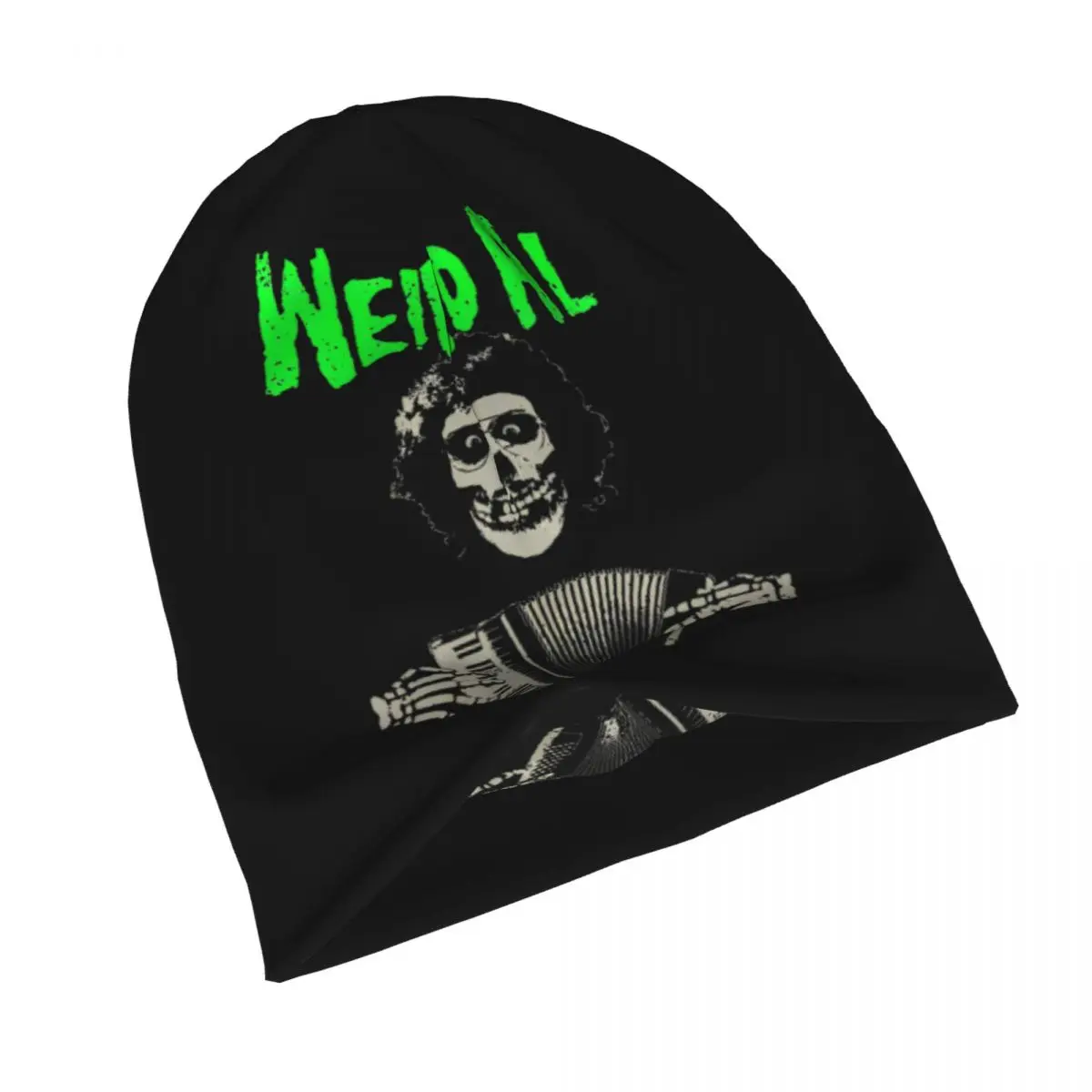 Weird Al Meets The Misfits With Accordion Cap Vintage Adult Street Skullies Beanies Hat Spring Warm Bonnet Knit Hat