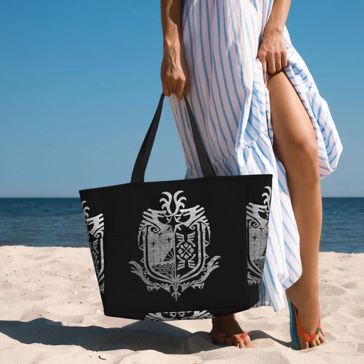 

Monster Hunter World Пляжная большая сумка Спортивный тренажерный зал Йога Duffle Большая большая сумка Женская дорожная сумка Сумка для фитнеса