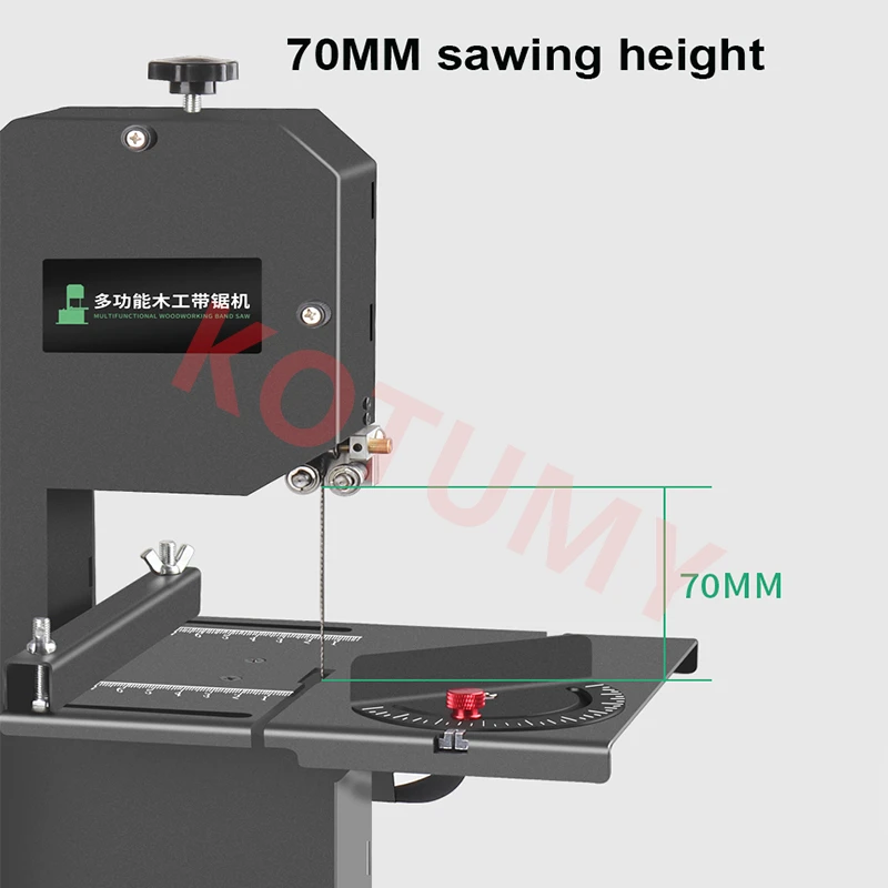 800W Mini Band Saw Machine 220V Woodworking Band Sawing Machine Curve Saw Electric Table Saw Lathe Machine
