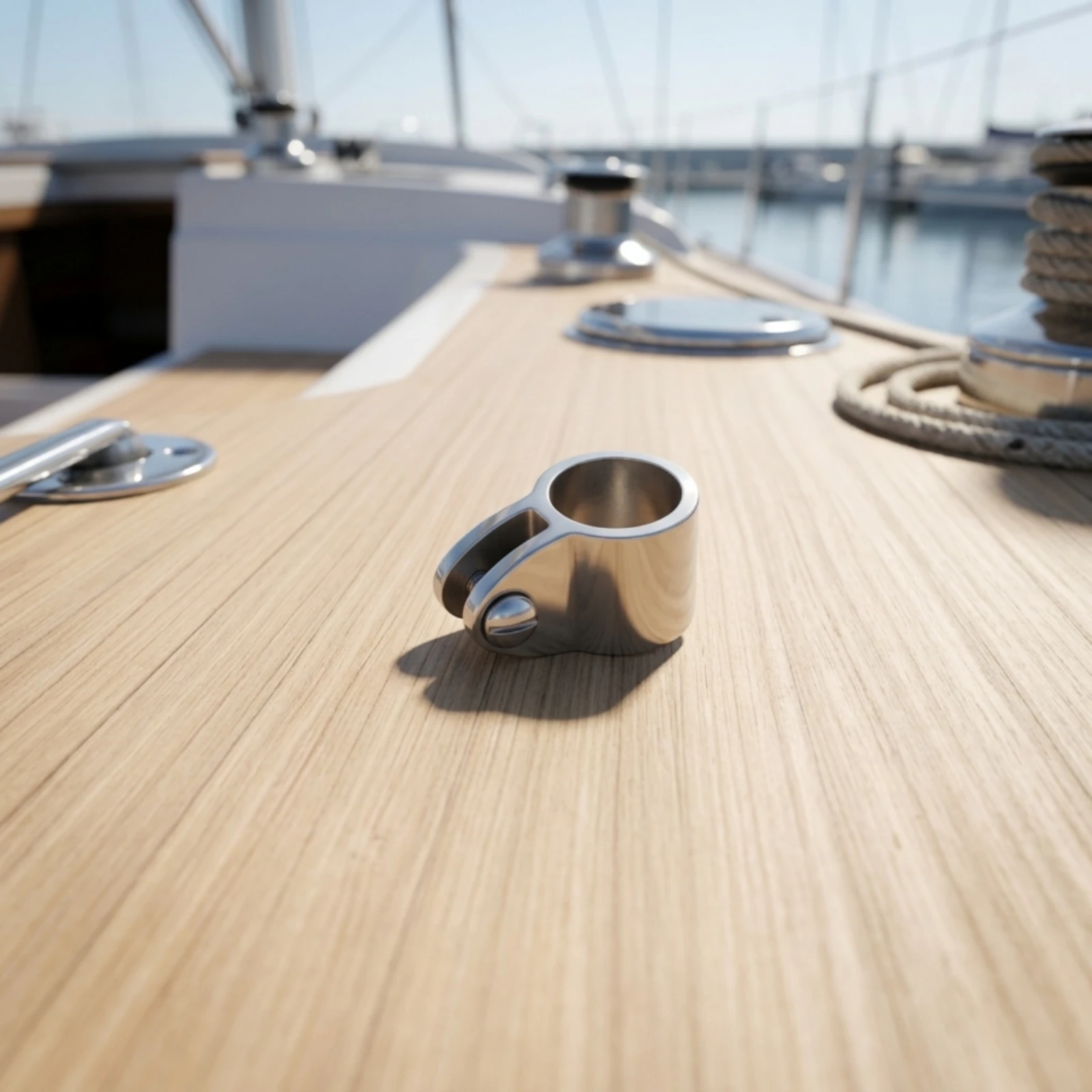 16 Pieces Boat Canopy Fittings 316 Stainless Steel Boat Awning Hardware Slide Cap Corrosion-Resistant Slide Sleeve Polished