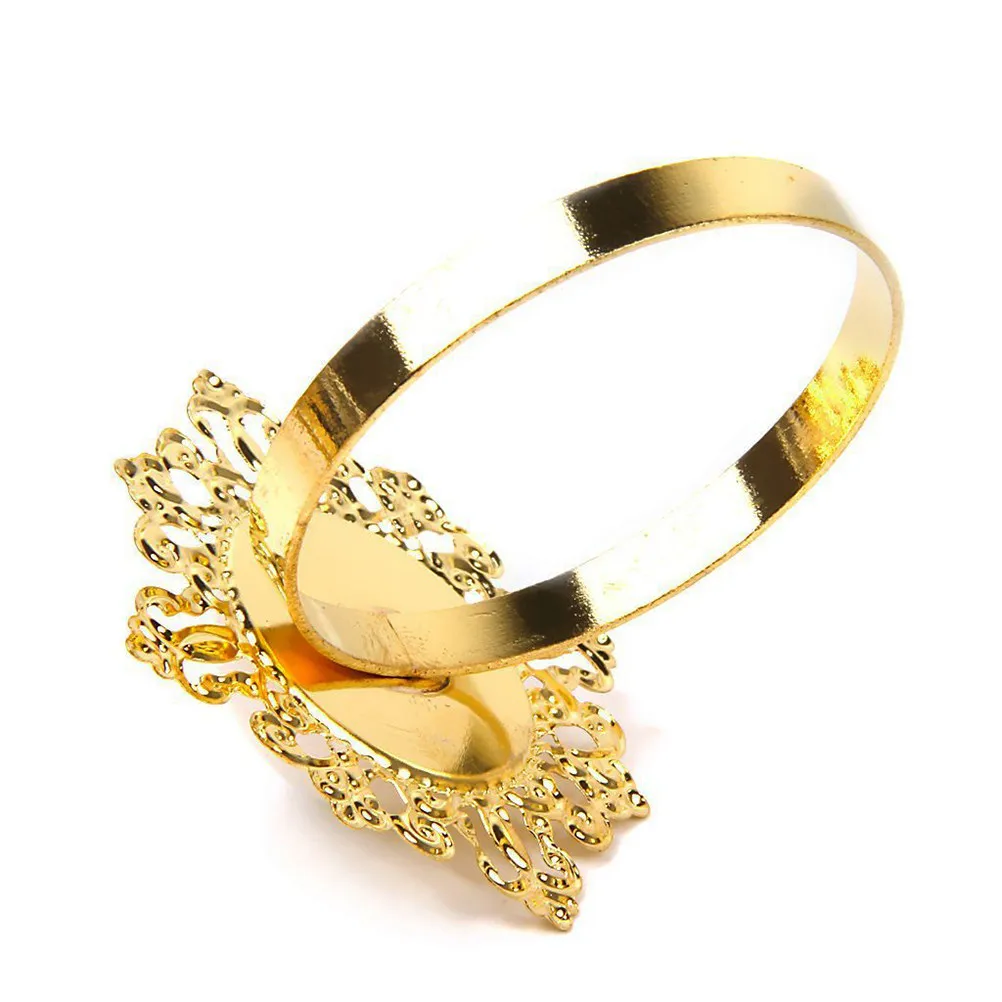 

Набор из 12 золотых акриловых колец для салфеток из цинкового сплава, диаметр 45 мм, идеально подходят для свадеб, банкетов, ужинов, элегантной сервировки стола