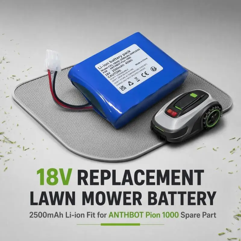 18V 2500mAh Li‑ion Replacement Battery Pack for ANTHBOT Pion 1000 Robotic Lawn Mower Spare Repair Part