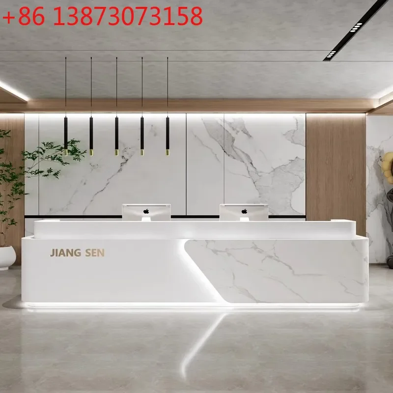 

02 Simple Modern Company Hotel Lobby, Reception Desk Training Institution Gym Bar Beauty Salon checkout page